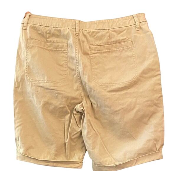 Croft & Barrow Cotton Cuffed Shorts Size M - Picture 3 of 5